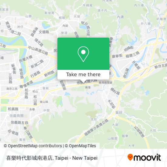 喜樂時代影城南港店 map