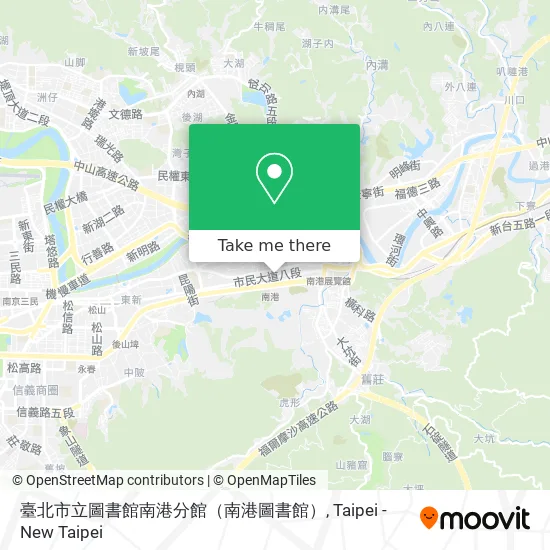 臺北市立圖書館南港分館（南港圖書館） map