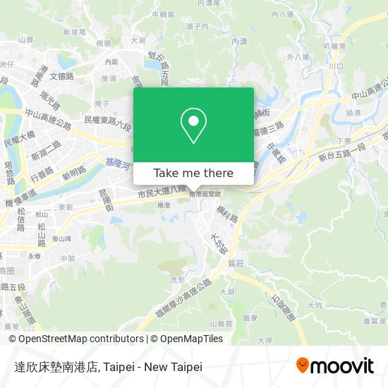 達欣床墊南港店 map