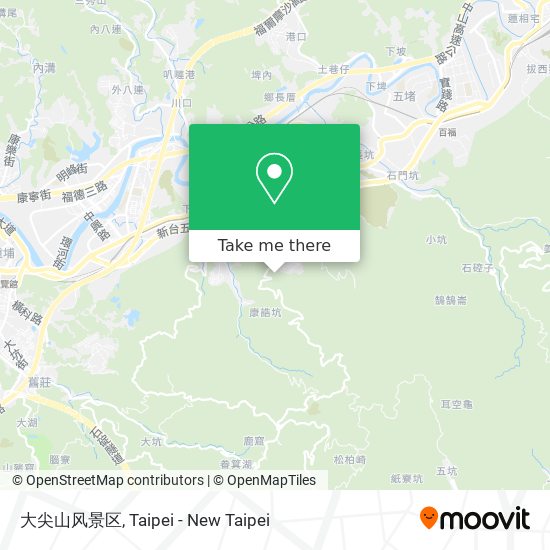 大尖山风景区 map