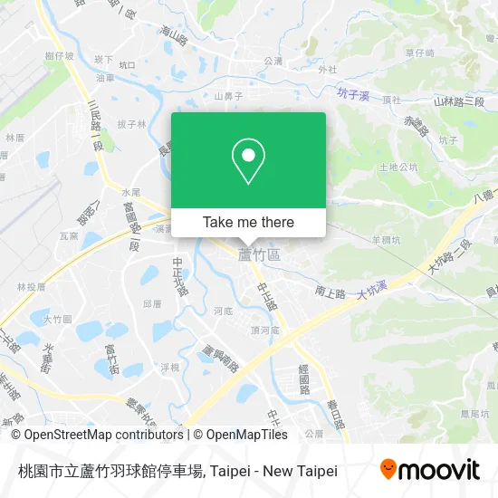 桃園市立蘆竹羽球館停車場地圖