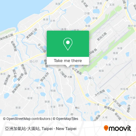 亞洲加氣站-大園站 map