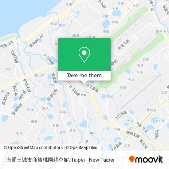 海霸王城市商旅桃園航空館 map