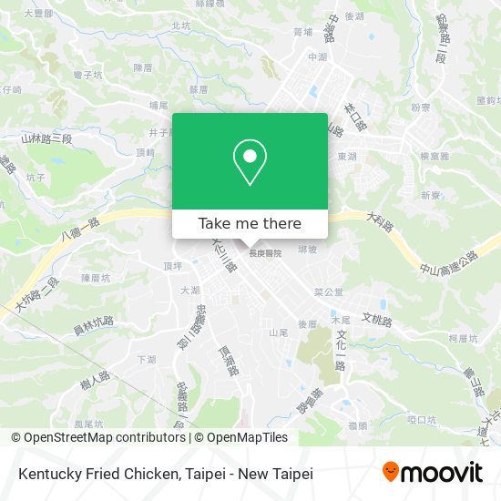 Kentucky Fried Chicken map