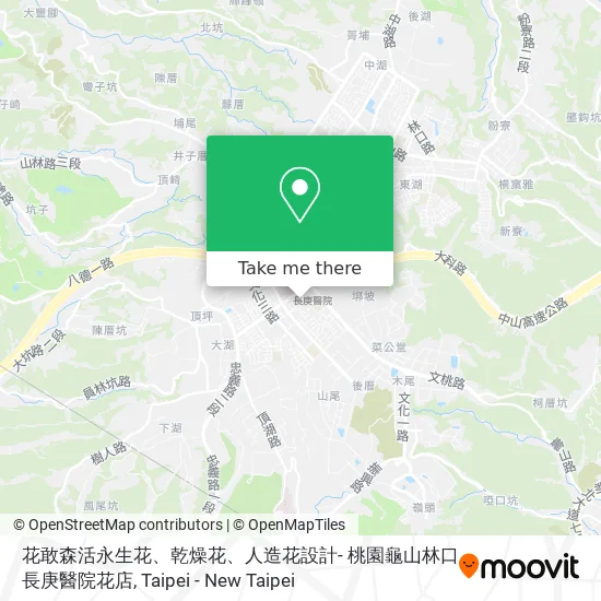 花敢森活永生花、乾燥花、人造花設計- 桃園龜山林口長庚醫院花店 map
