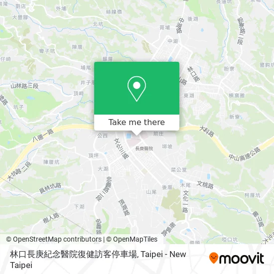 林口長庚紀念醫院復健訪客停車場 map