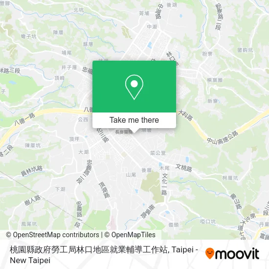 桃園縣政府勞工局林口地區就業輔導工作站 map