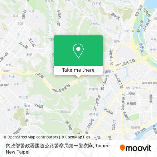 內政部警政署國道公路警察局第一警察隊 map