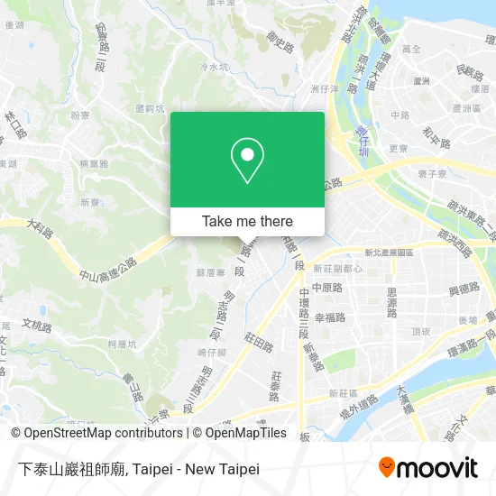 下泰山巖祖師廟地圖