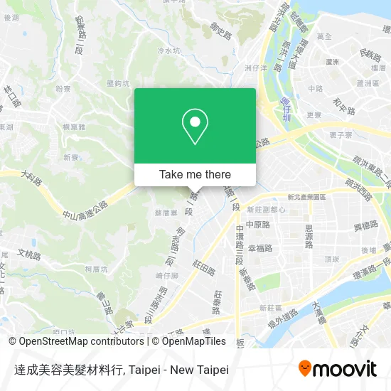 達成美容美髮材料行地圖