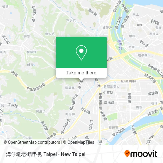 溝仔墘老街牌樓地圖