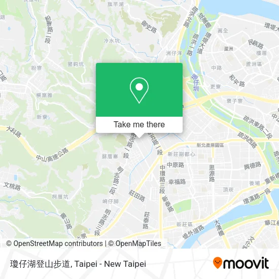 瓊仔湖登山步道 map