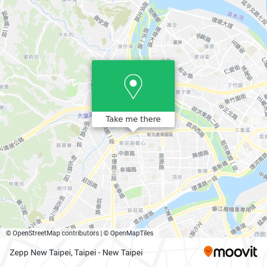 Zepp New Taipei map
