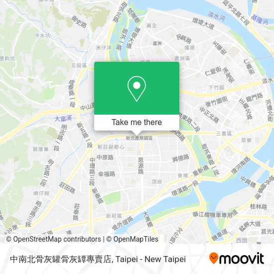 中南北骨灰罐骨灰罈專賣店地圖