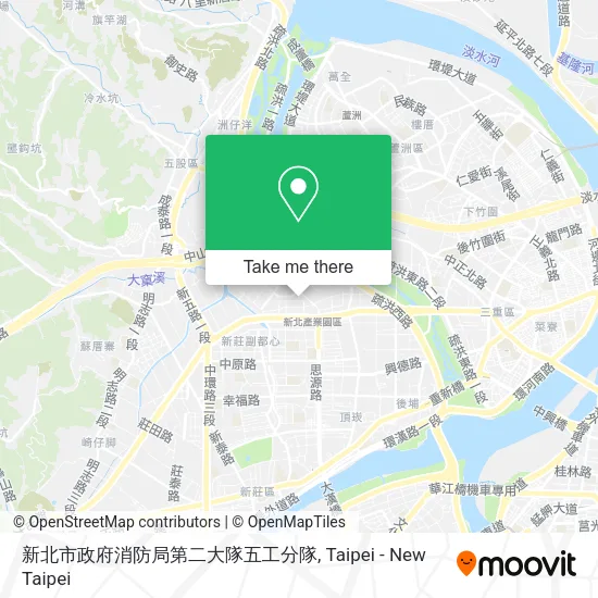 新北市政府消防局第二大隊五工分隊地圖