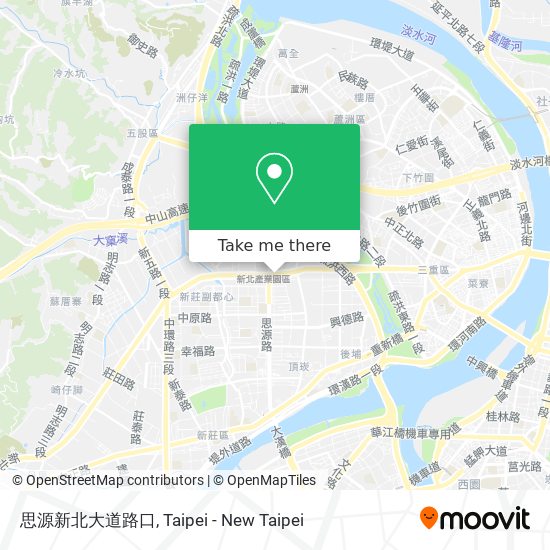 思源新北大道路口 map