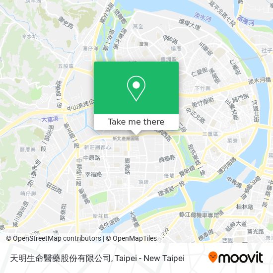 天明生命醫藥股份有限公司地圖