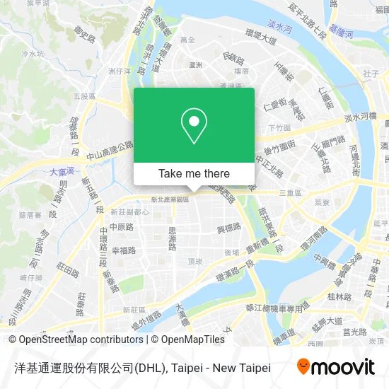 洋基通運股份有限公司(DHL)地圖