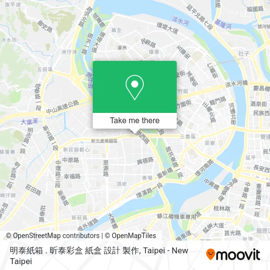明泰紙箱 . 昕泰彩盒 紙盒 設計 製作地圖