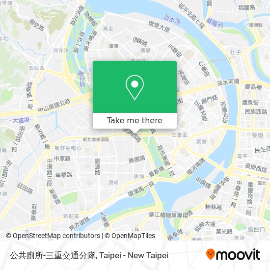 公共廁所-三重交通分隊地圖