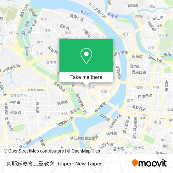 真耶穌教會二重教會地圖