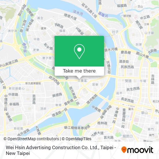 Wei Hsin Advertising Construction Co. Ltd. map