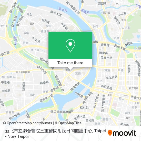 新北市立聯合醫院三重醫院附設日間照護中心地圖