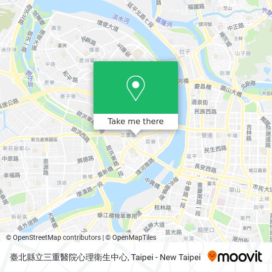 臺北縣立三重醫院心理衛生中心地圖
