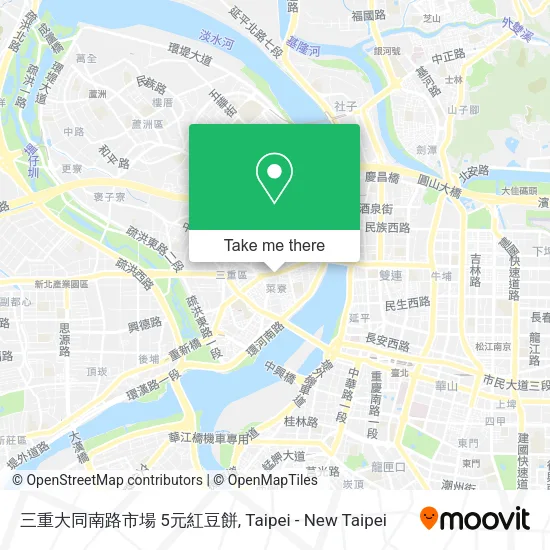 三重大同南路市場 5元紅豆餅地圖