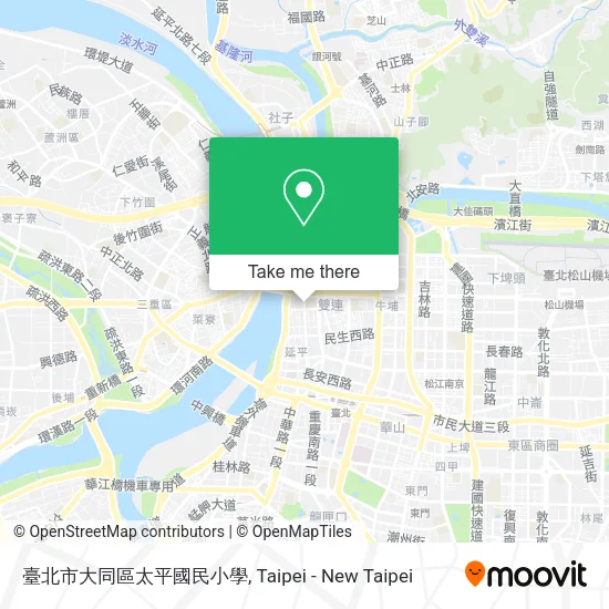 臺北市大同區太平國民小學地圖