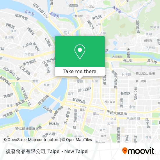 復發食品有限公司 map