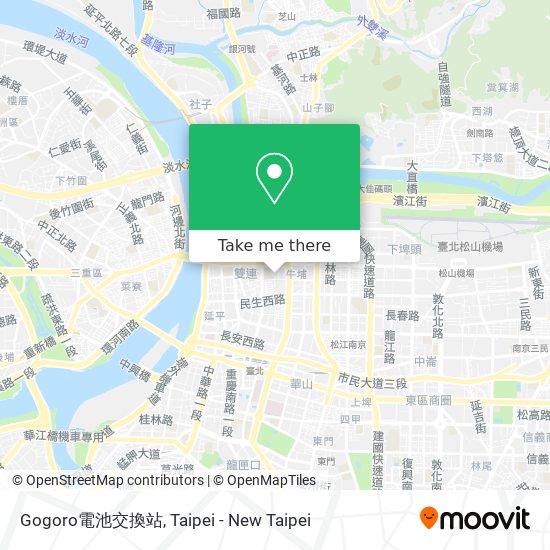 Gogoro電池交換站 map