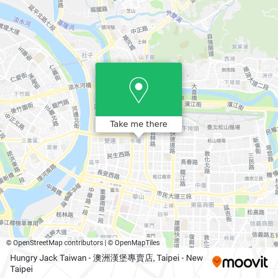 Hungry Jack Taiwan - 澳洲漢堡專賣店 map