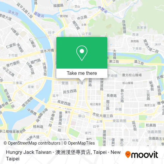 Hungry Jack Taiwan - 澳洲漢堡專賣店 map