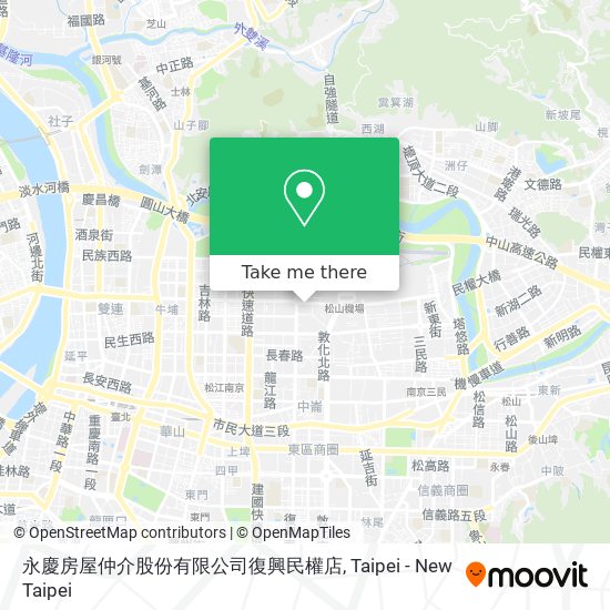 永慶房屋仲介股份有限公司復興民權店 map