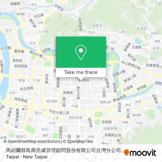 馬紹爾群島商浩威管理顧問股份有限公司台灣分公司地圖
