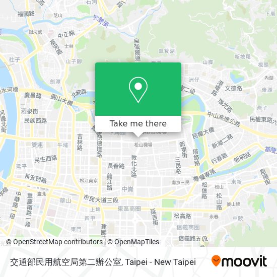 交通部民用航空局第二辦公室 map