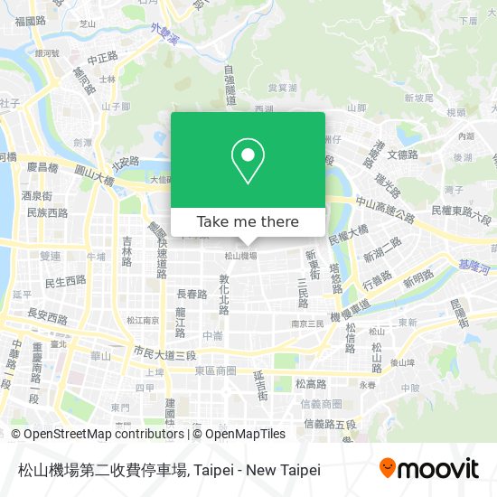松山機場第二收費停車場 map