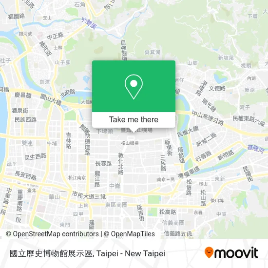 國立歷史博物館展示區地圖
