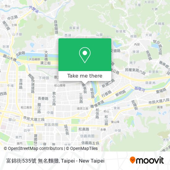 富錦街535號 無名麵攤 map