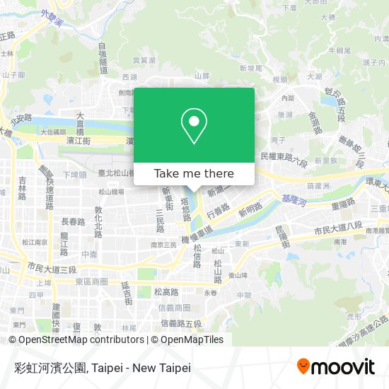 彩虹河濱公園 map