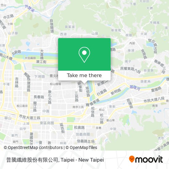 普騰纖維股份有限公司 map