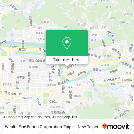 Wealth Fine Foods Corporation map