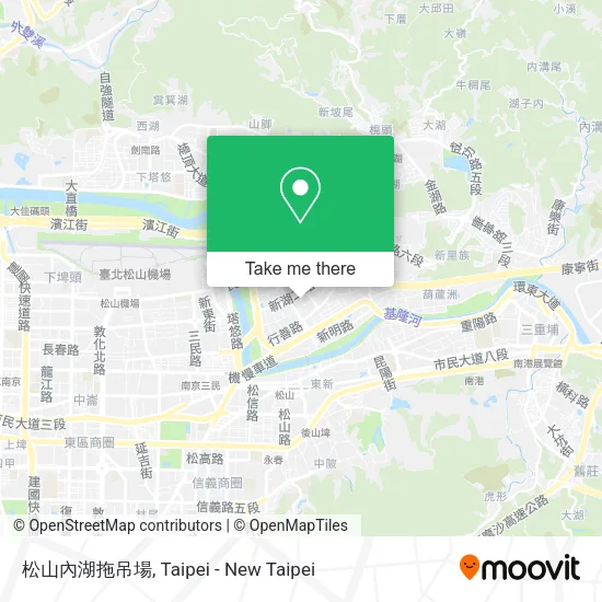 松山內湖拖吊場 map