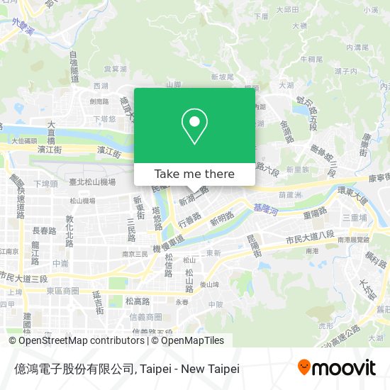 億鴻電子股份有限公司 map