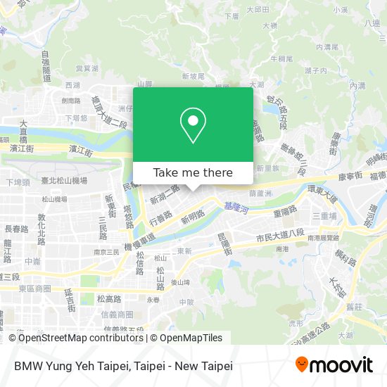 BMW Yung Yeh Taipei map