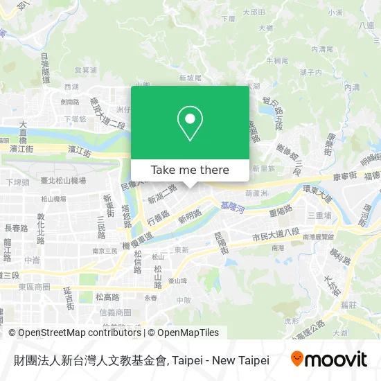 財團法人新台灣人文教基金會 map
