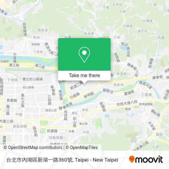 台北市內湖區新湖一路360號地圖