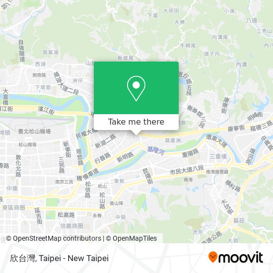 欣台灣 map