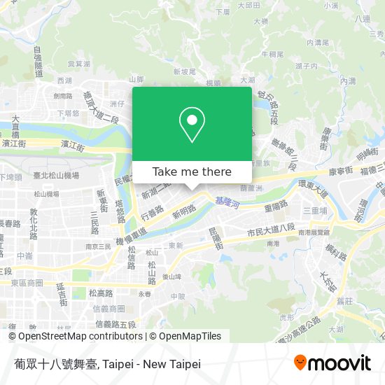 葡眾十八號舞臺 map